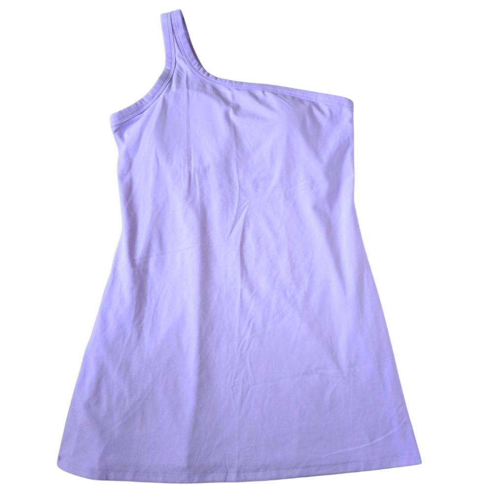 ALL IN MOTION Asymmetrical Active Tennis Dress Lilac Purple One Shoulder Medium